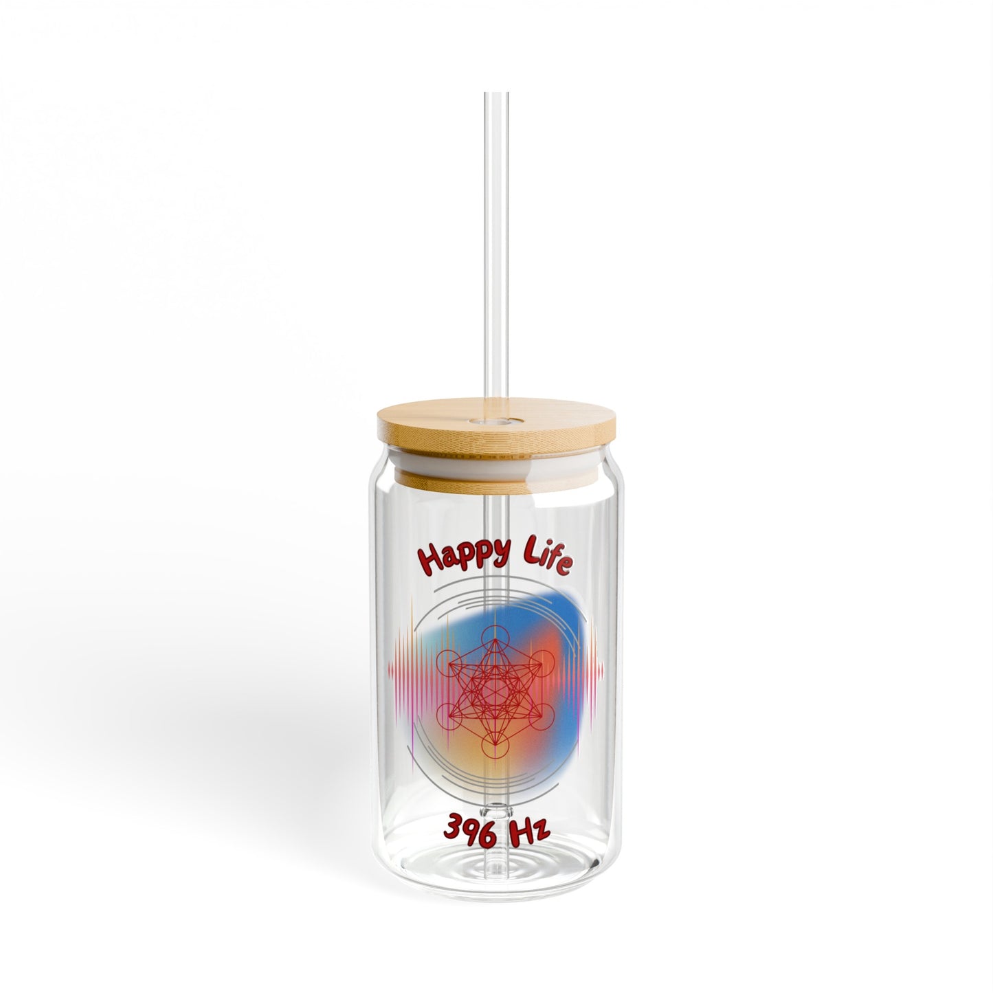 396 Hz Happy Life (W1) Sipper Glass