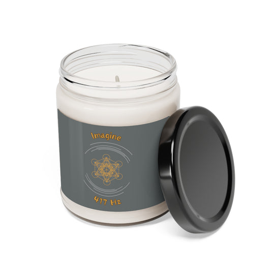 417 Hz Imagine (C1) Scented Soy Candle, 9oz (Original Series - Crystal)