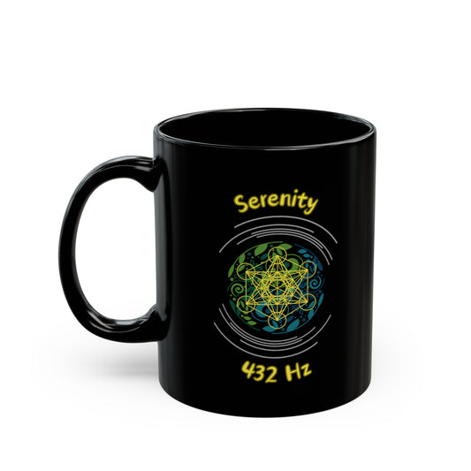 432 Hz Serenity (O2) Black Mug