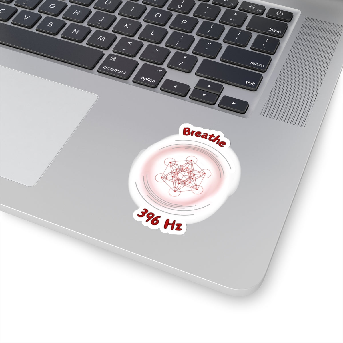 396 Hz Breathe (O1) Stickers