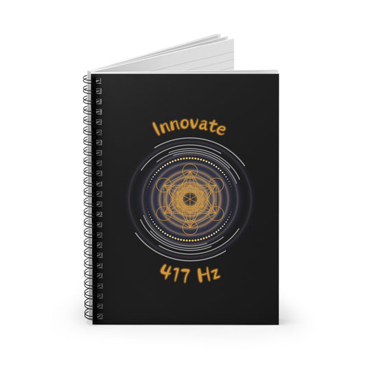 417 Hz Innovate (O1) Spiral Notebook (Journal) - Ruled Line