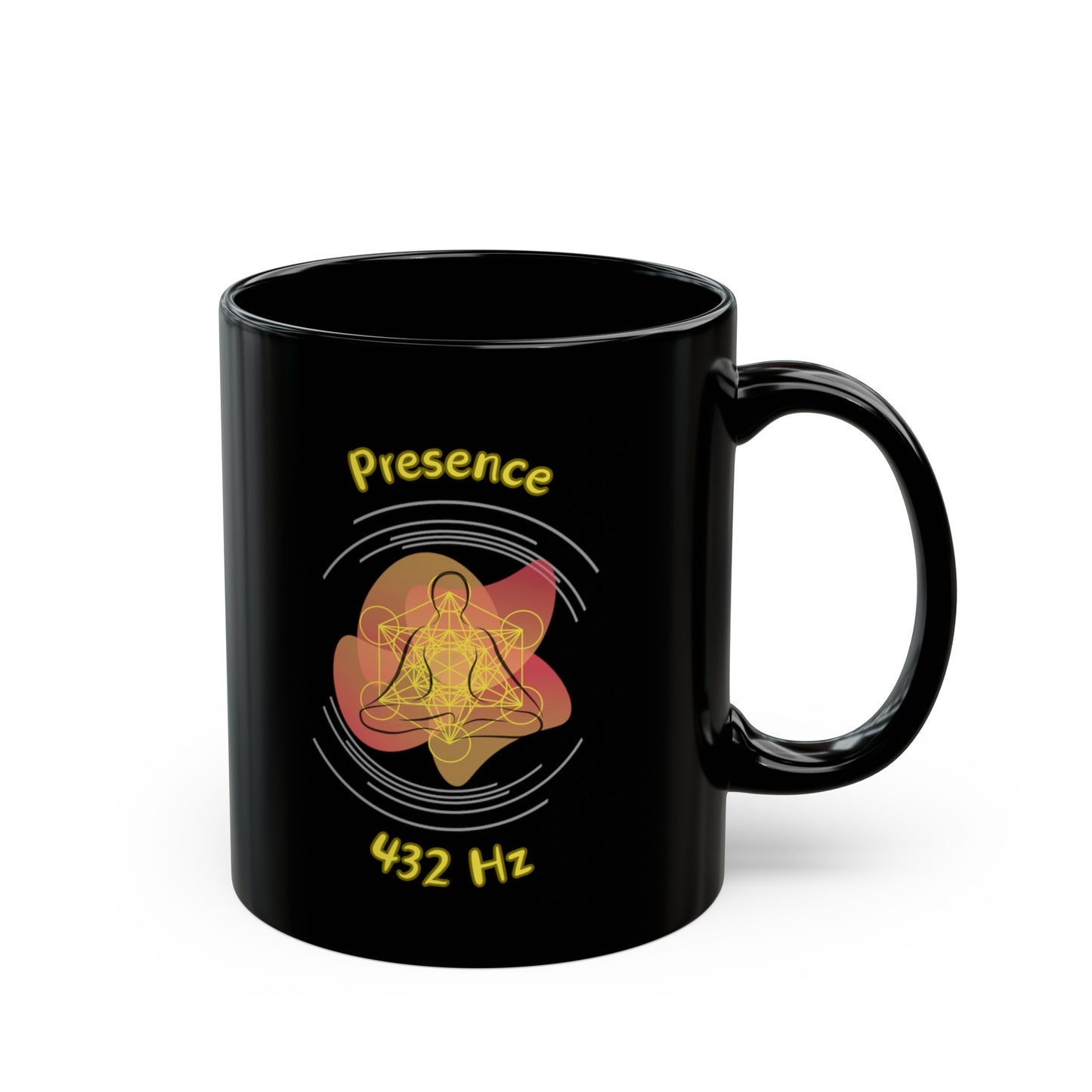 432 Hz Presence (O1) Black Mug