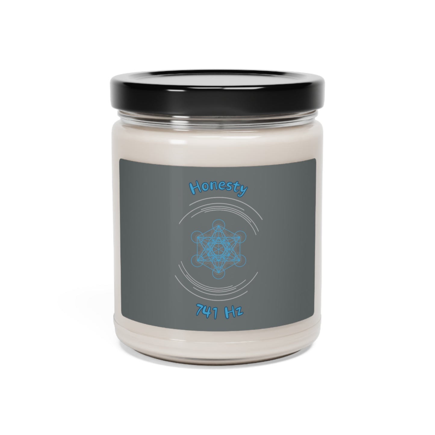 741 Hz Honesty (C1) Scented Soy Candle, 9oz (Original Series - Crystal)