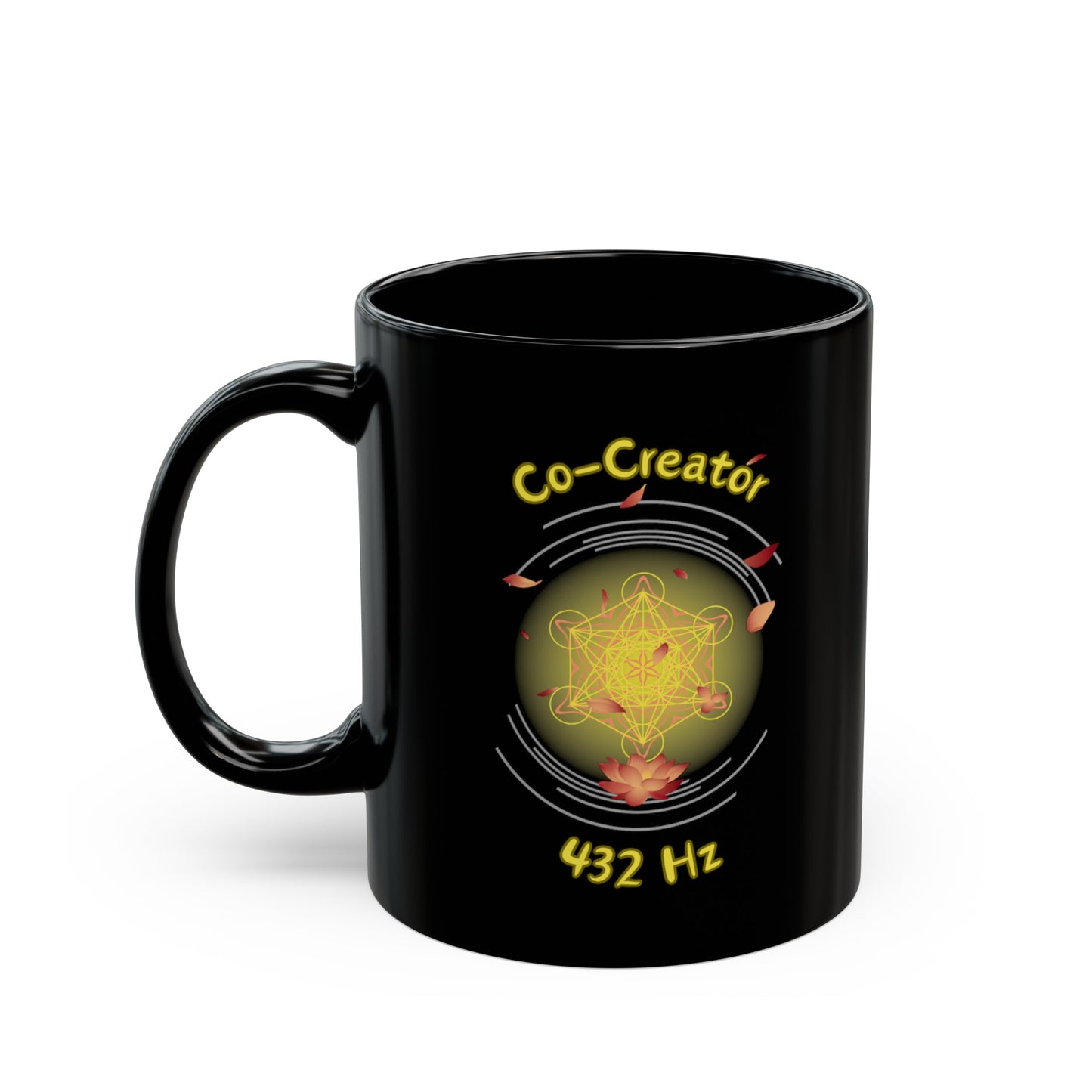 432 Hz Co-Creator (O3) Black Mug