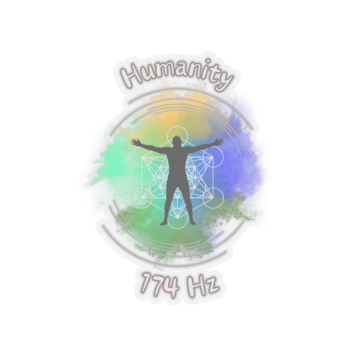 174 Hz Humanity (O2) Stickers