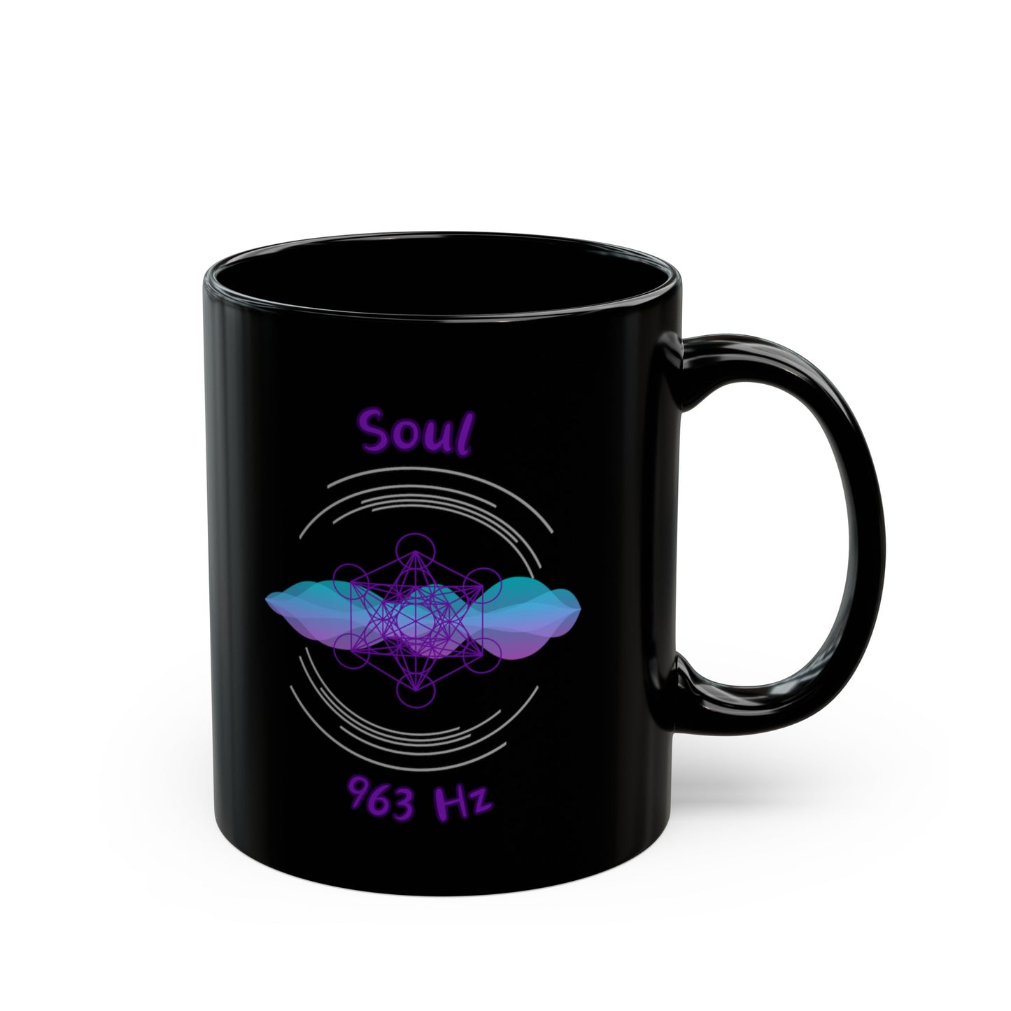 963 Hz Soul (W1) Black Mug