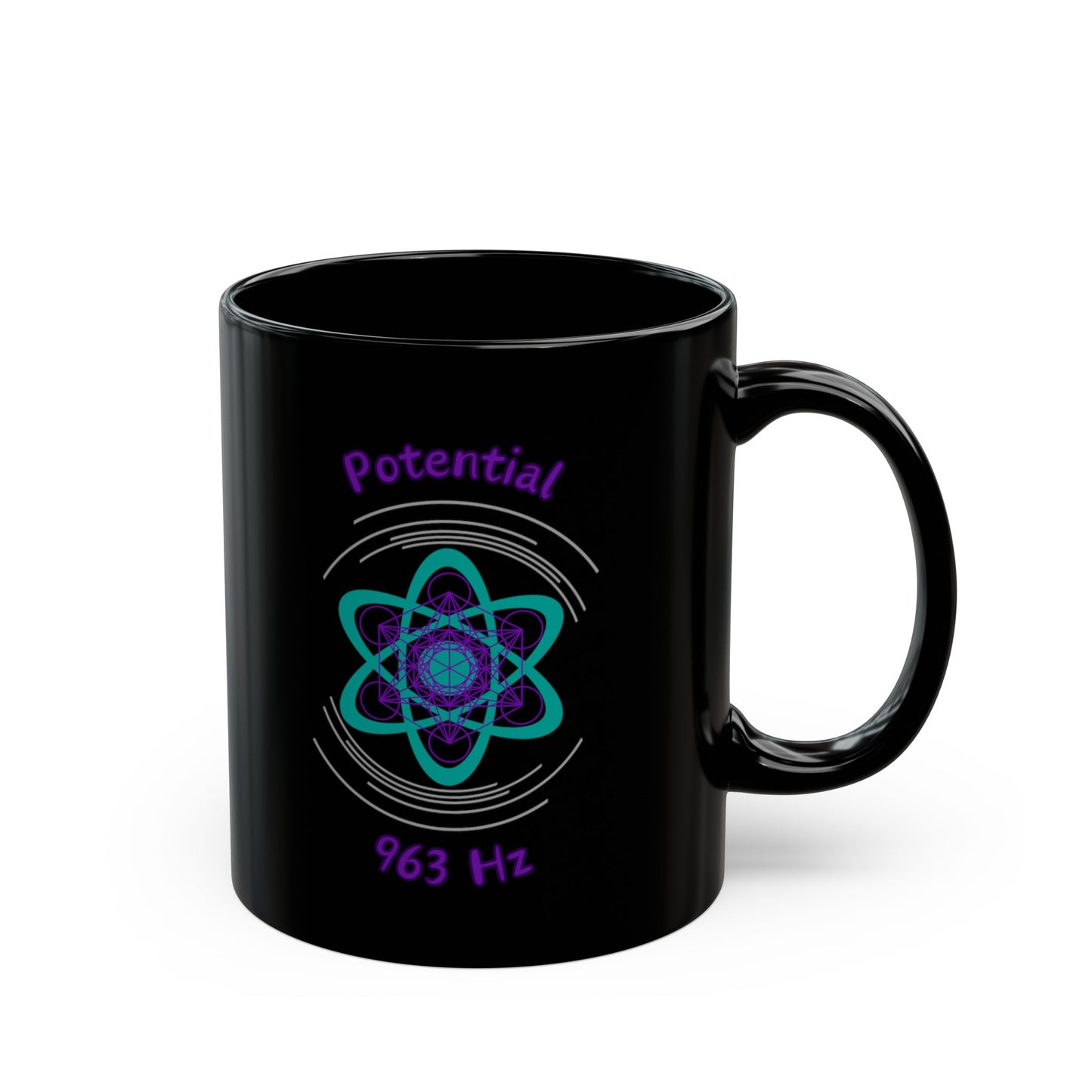 963 Hz Potential (O1)Black Mug