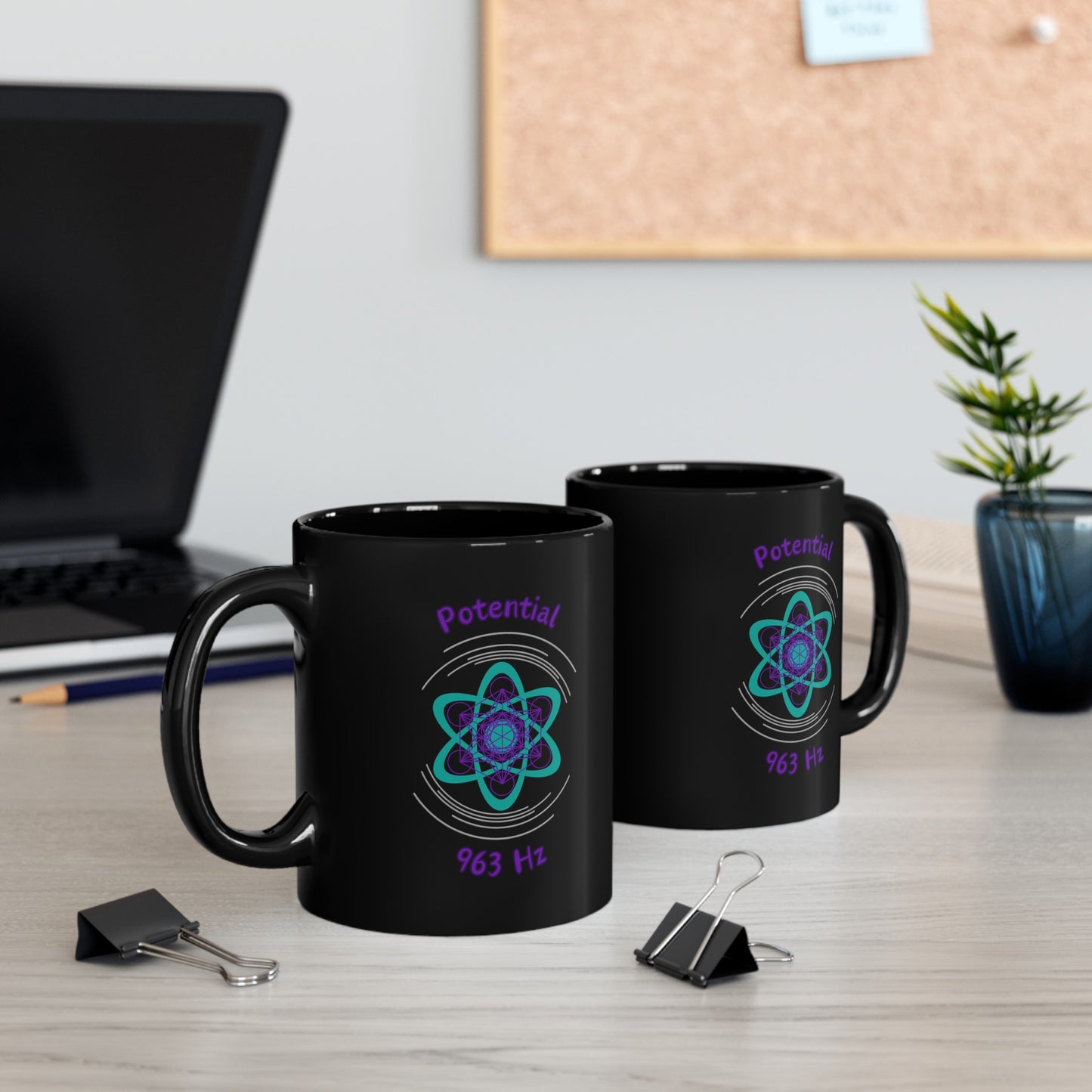 963 Hz Potential (O1)Black Mug