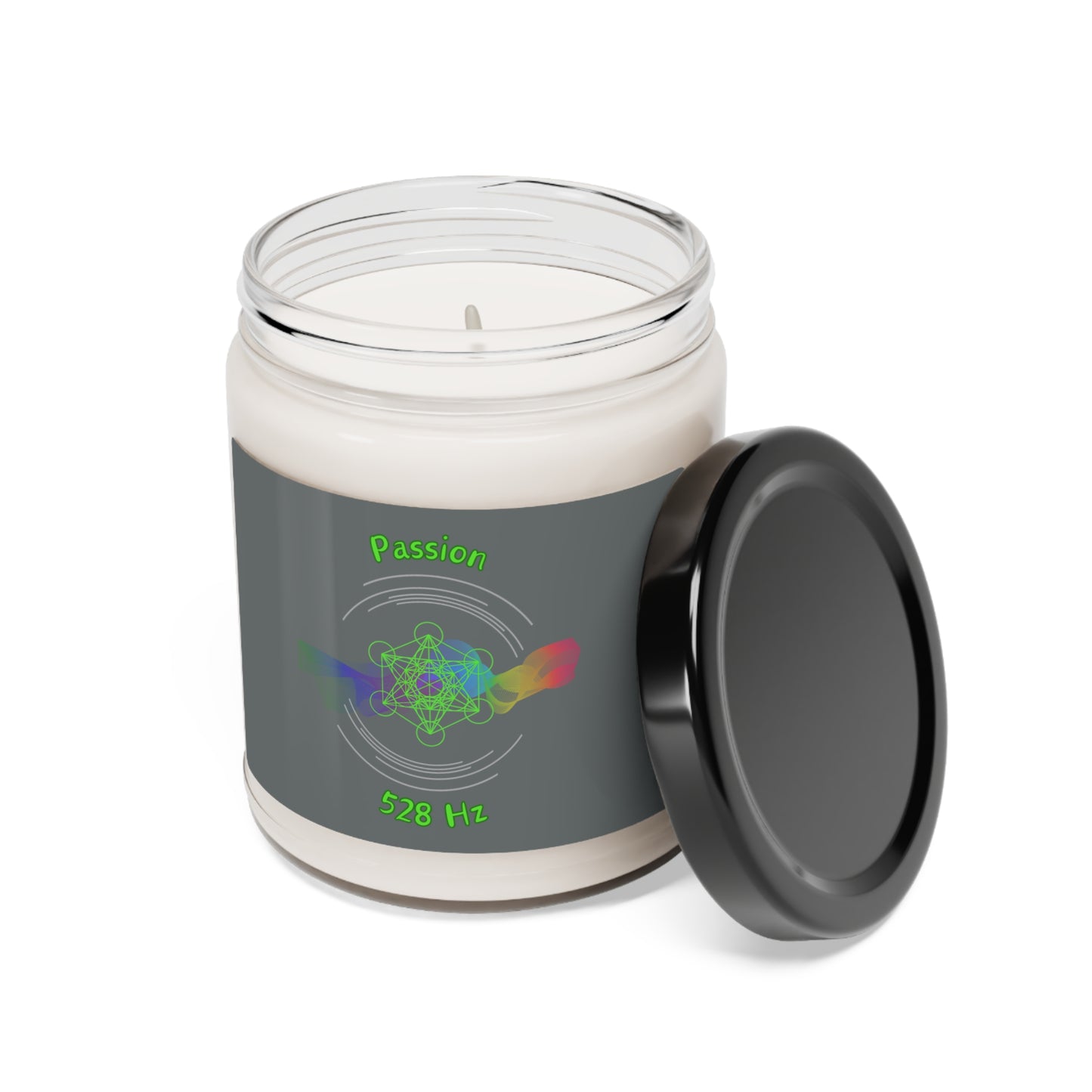 528 Hz Passion (W1) Scented Soy Candle, 9oz