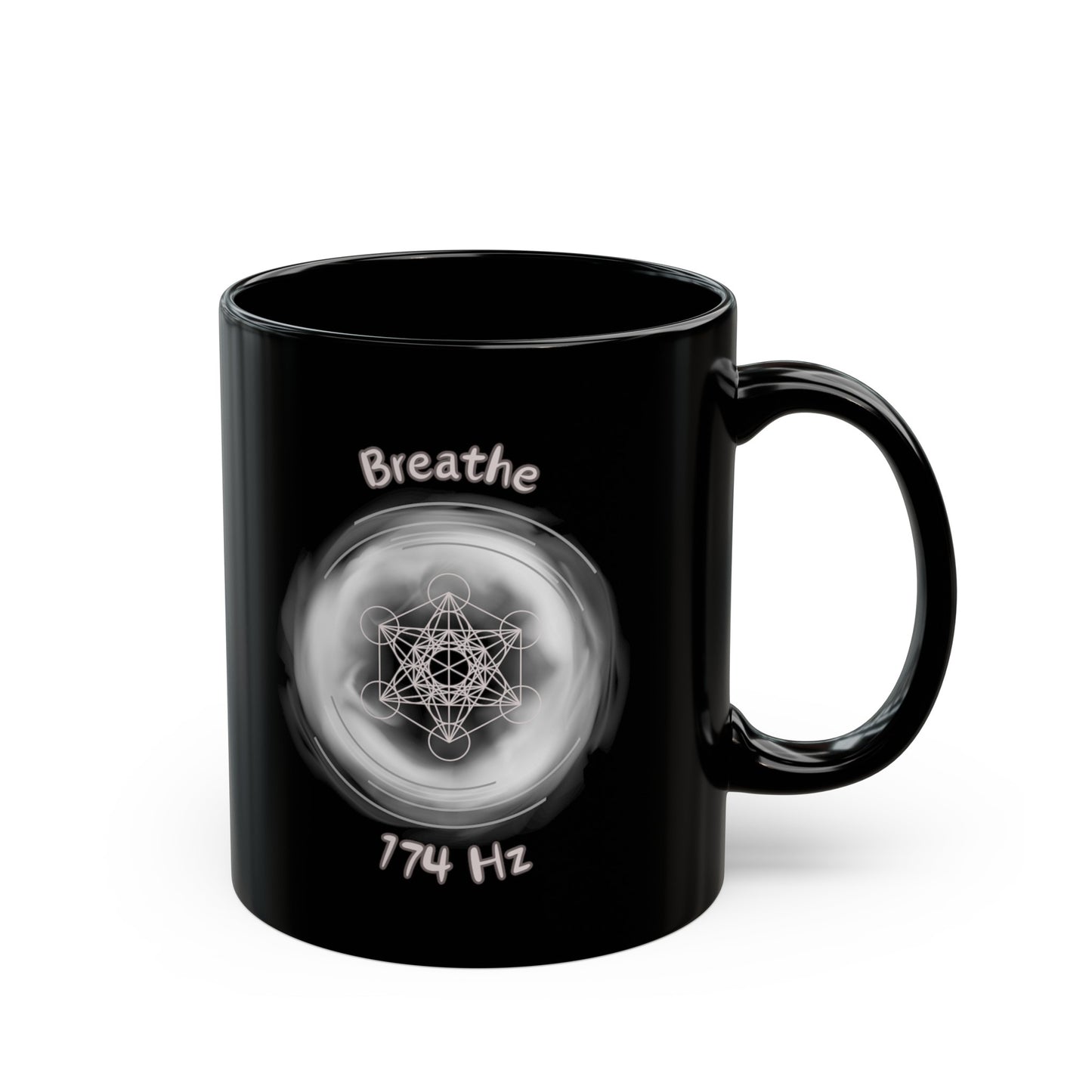 174 Hz Breathe (O1) Black Mug